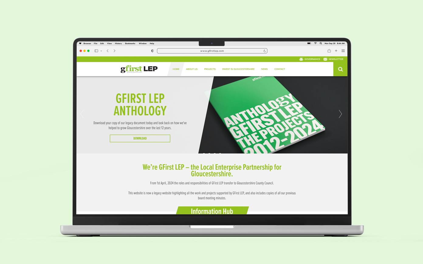 GFirst LEP website design by Mighty, digital agency