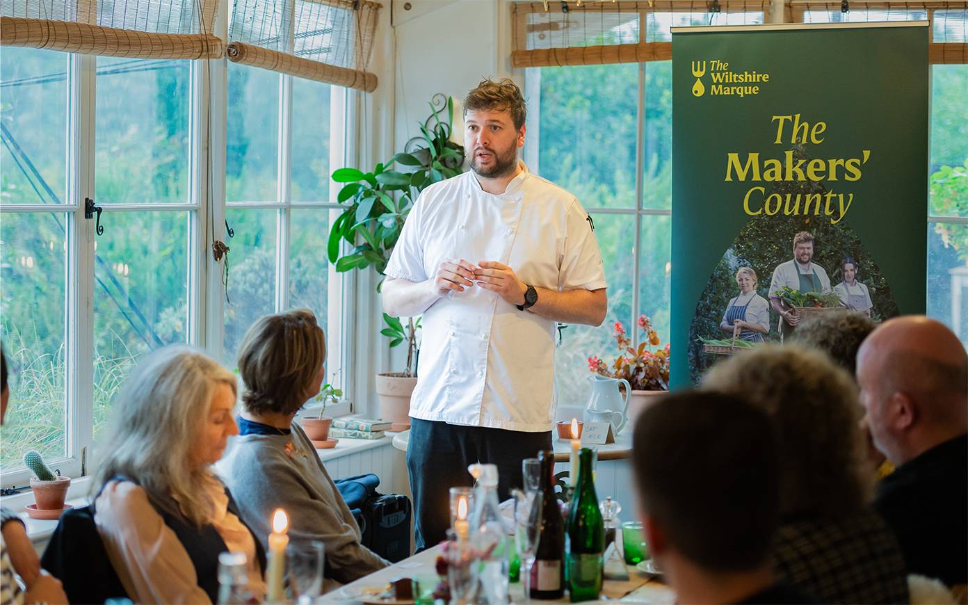 Darren Broom, head chef at Pythouse Kitchen Garden, photographed by Mighty, brand agency