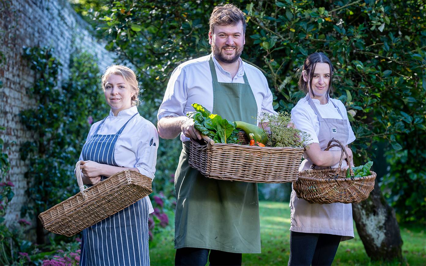 The Pythouse Kitchen Garden team photographed by Mighty, brand agency
