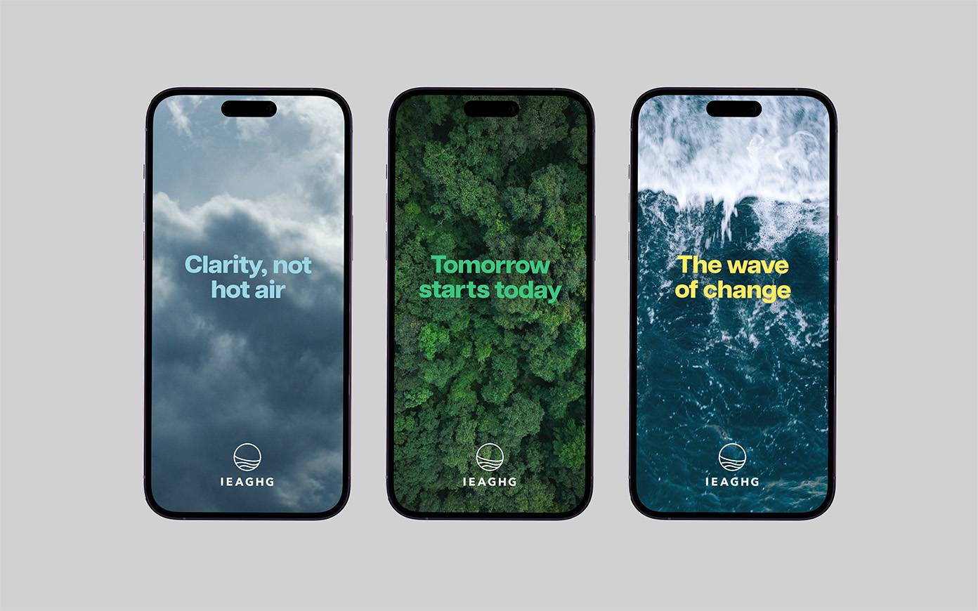 IEAGHG social adverts by Mighty, brand agency