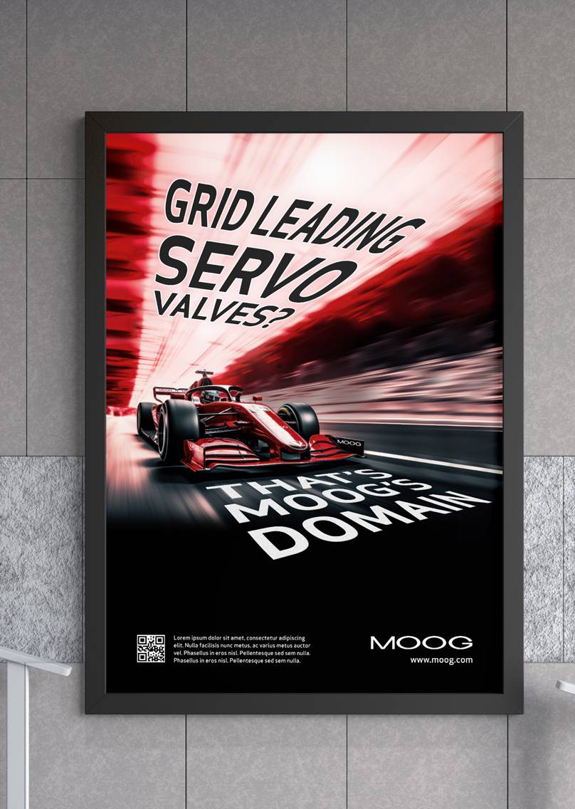 Moog advertising poster concept designed by Mighty, brand agency