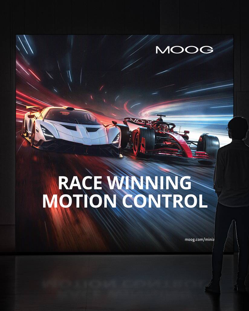 Moog lightbox designed by Mighty, brand agency