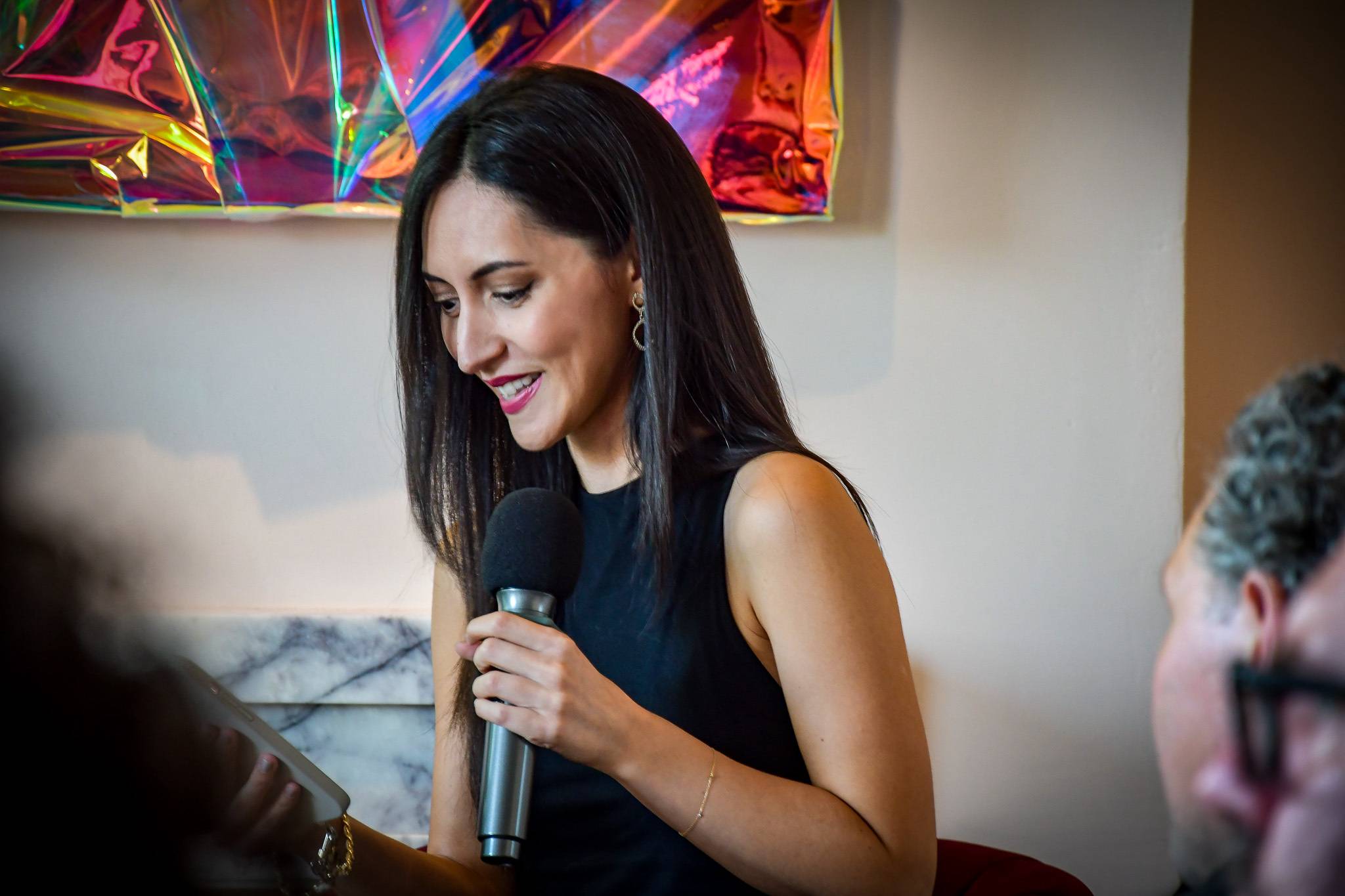 Melania Edwards, founder of Halceon, at the launch event