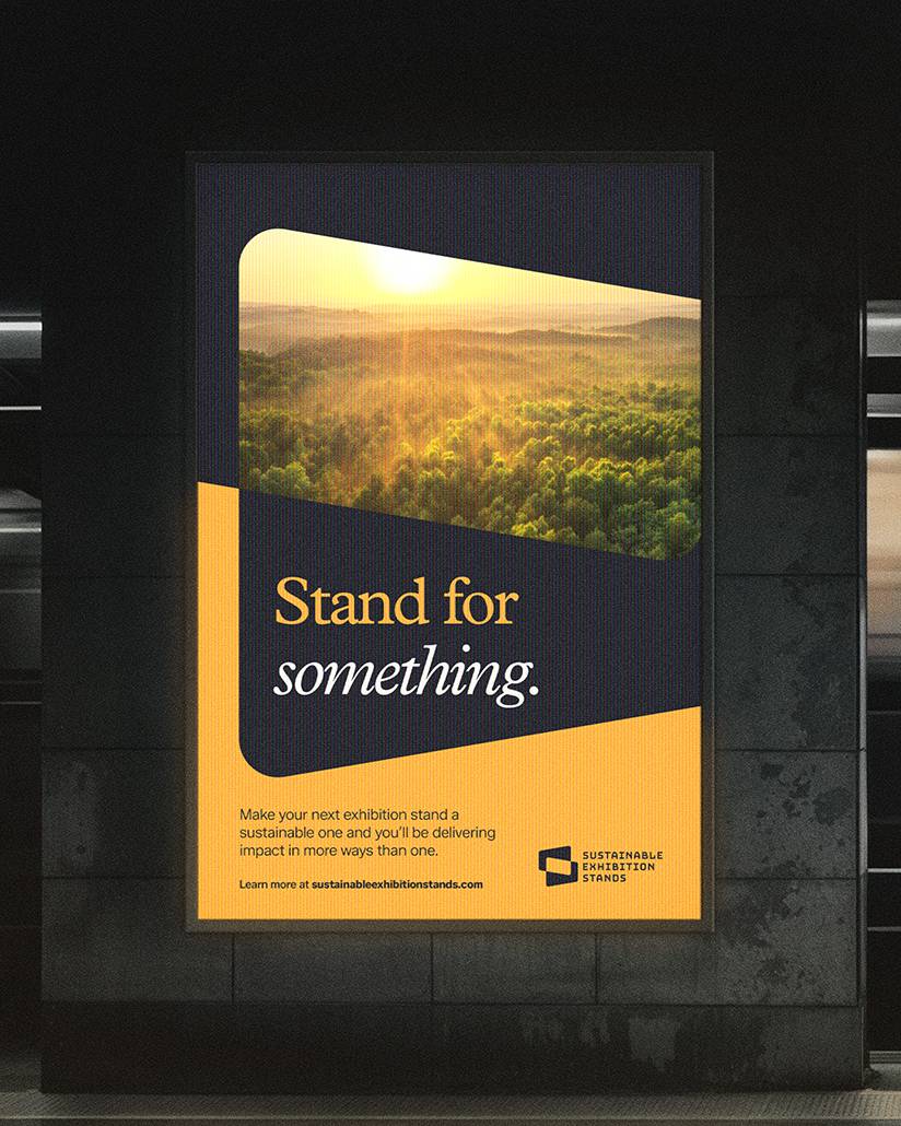 A Presto advert on a railway platform for stir fry sauce. Designed by Mighty, brand agency